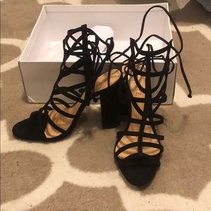 NIB New In Box Schutz Black Loriana Heels 7.5